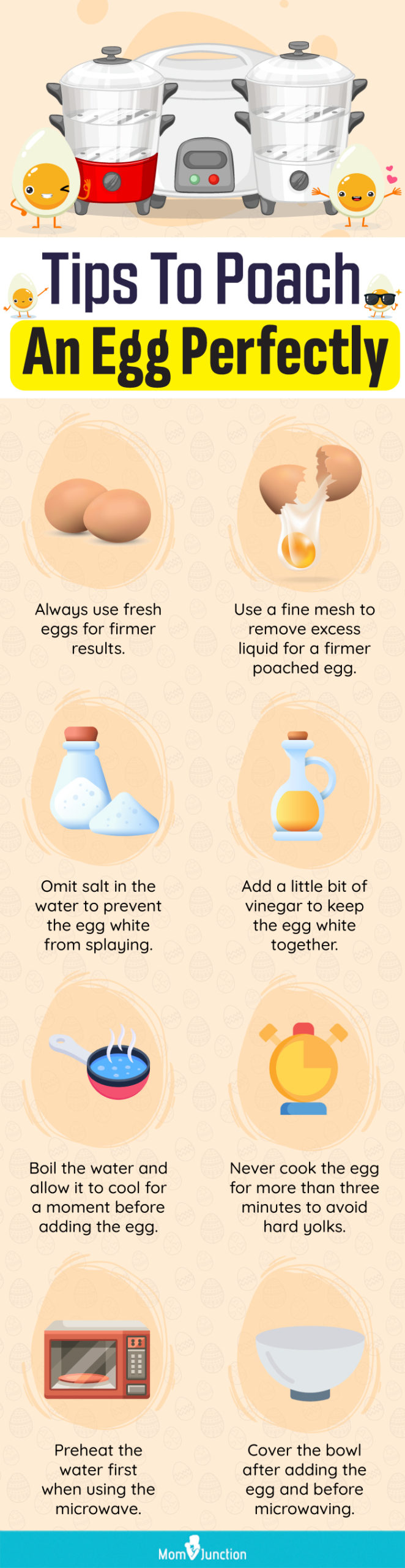 Tips To Poach An Egg Perfectly (infographic)