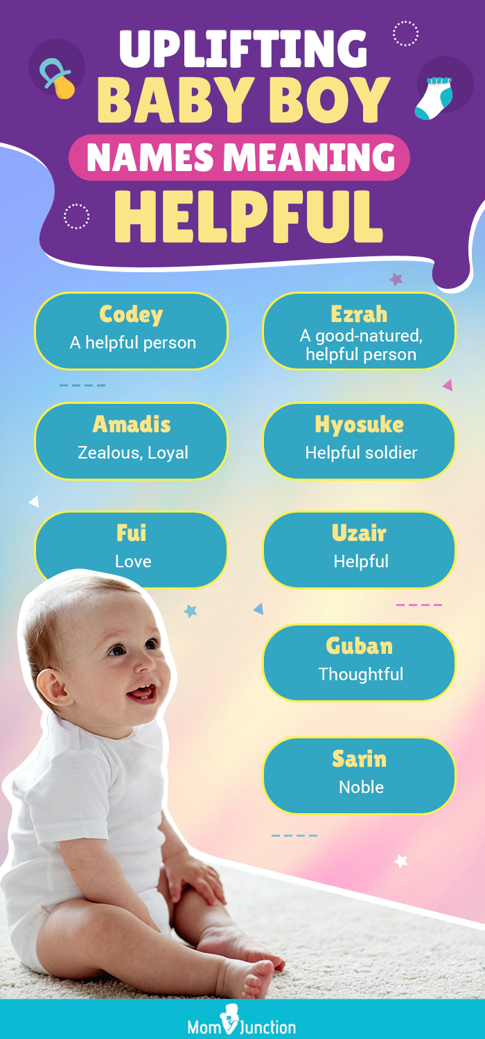 uplifting baby boy names meaning helpful (infographic)