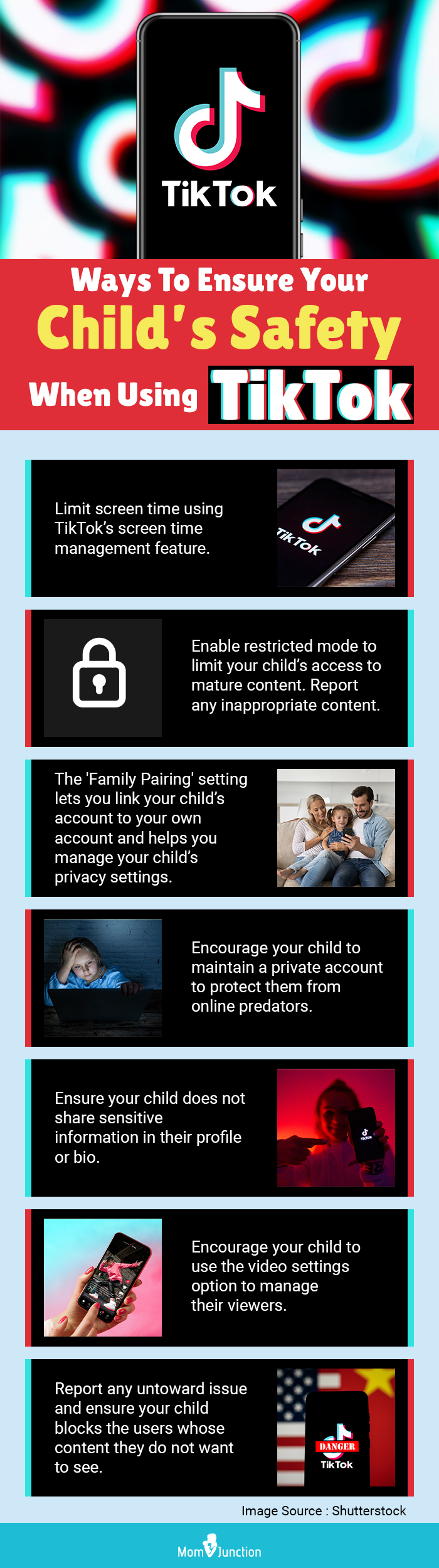 ways to ensure your child’s safety when using tiktok(infographic)