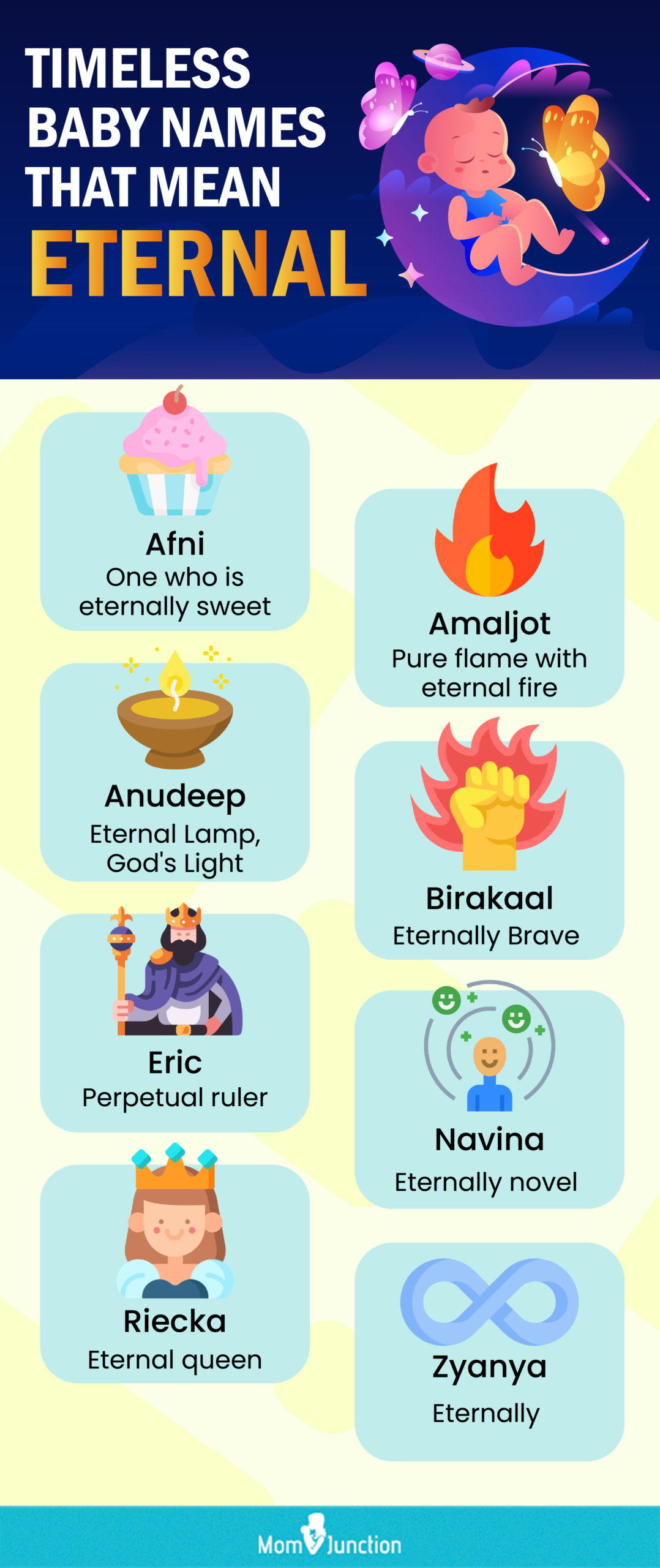 endearing baby names that symbolize eternity (infographic)