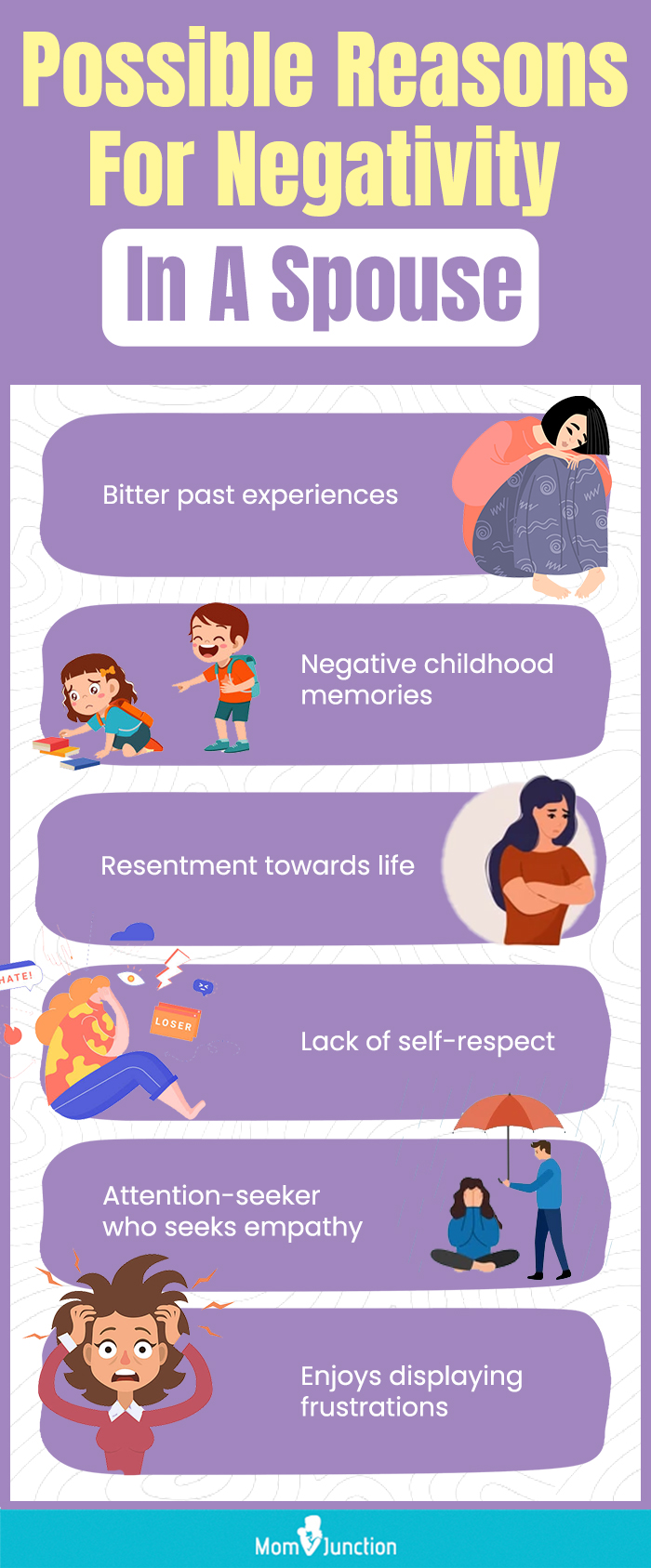 possible reasons for negativity in a spouse (infographic)