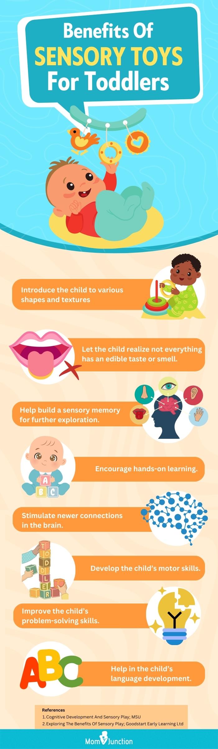 Benefits Of Sensory Toys For Toddlers (infographic)