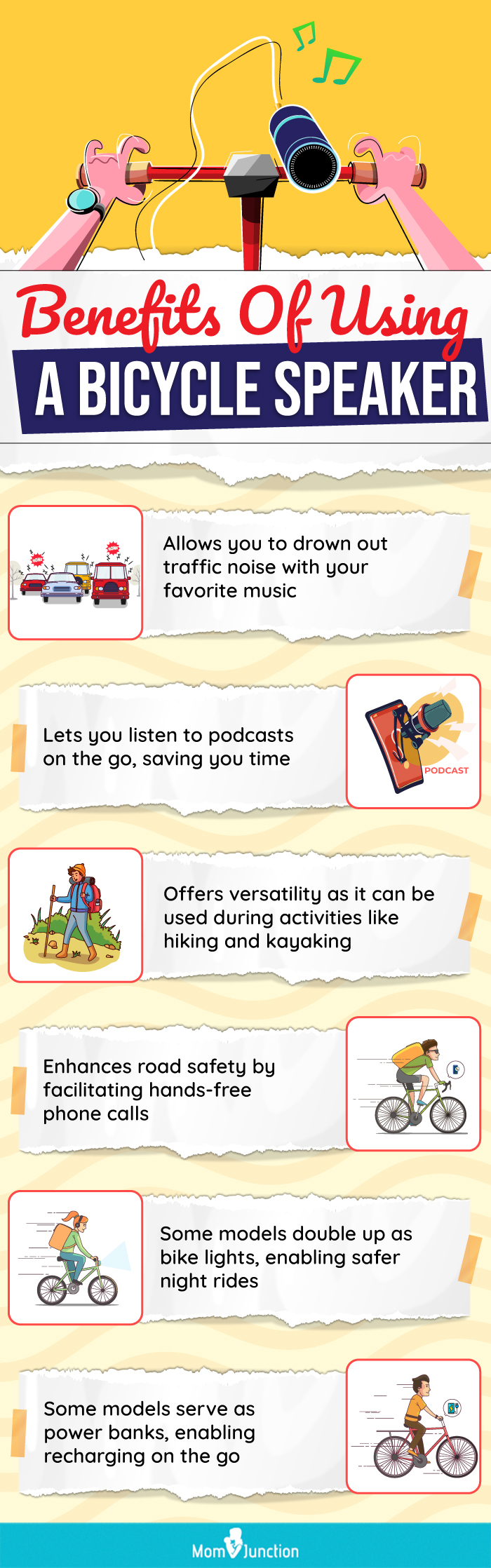 Benefits Of Using A Bicycle Speaker(infographic)