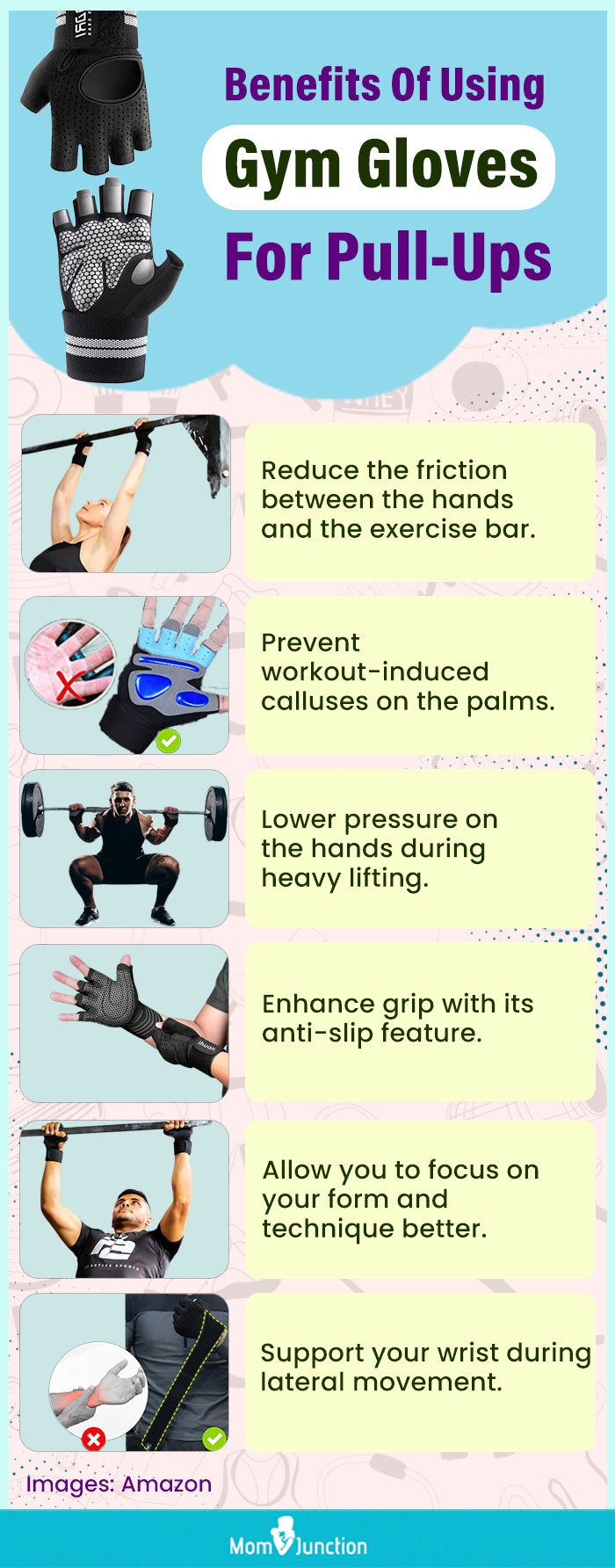 Benefits Of Using Gym Gloves For Pull Ups (infographic)
