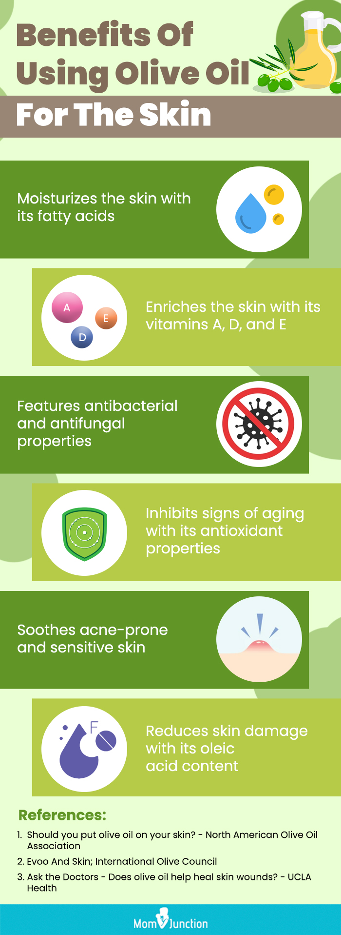 Benefits Of Using Olive Oil For The Skin (infographic)