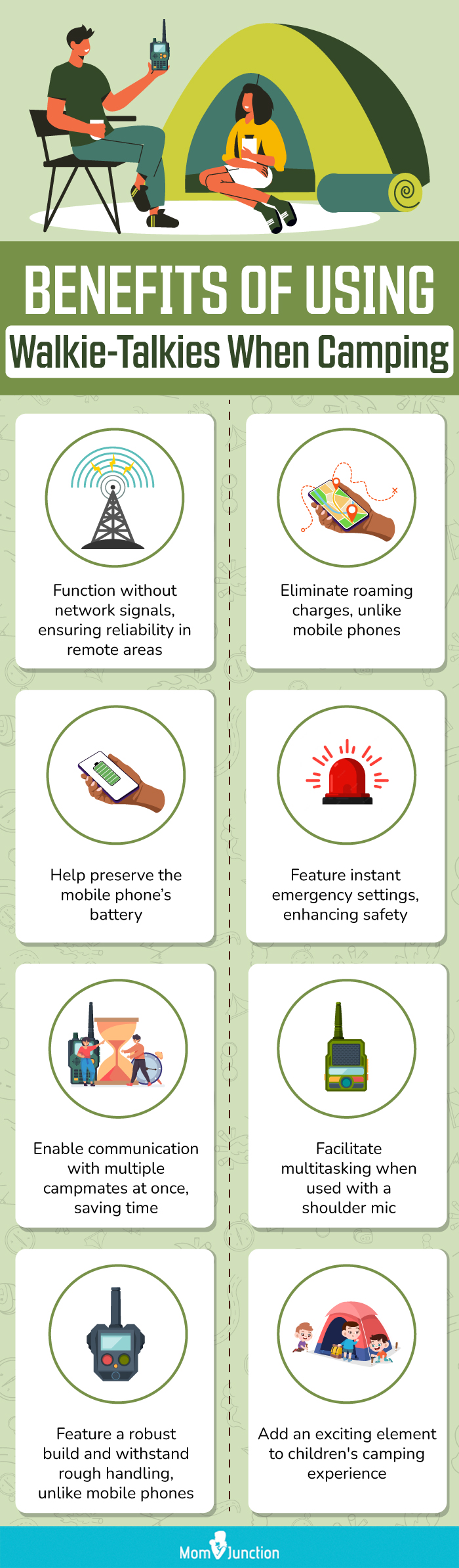 Benefits Of Using Walkie Talkies When Camping (infographic)