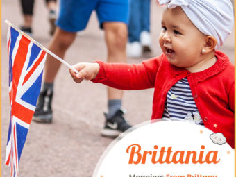 Brittania, meaning from Great Britain