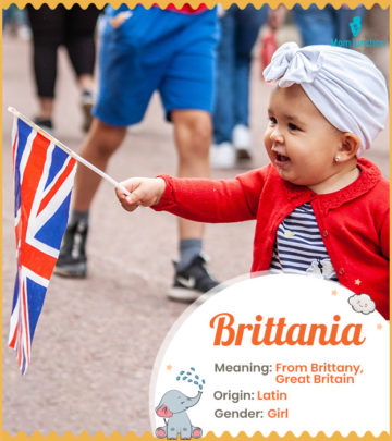 Brittania, meaning from Great Britain