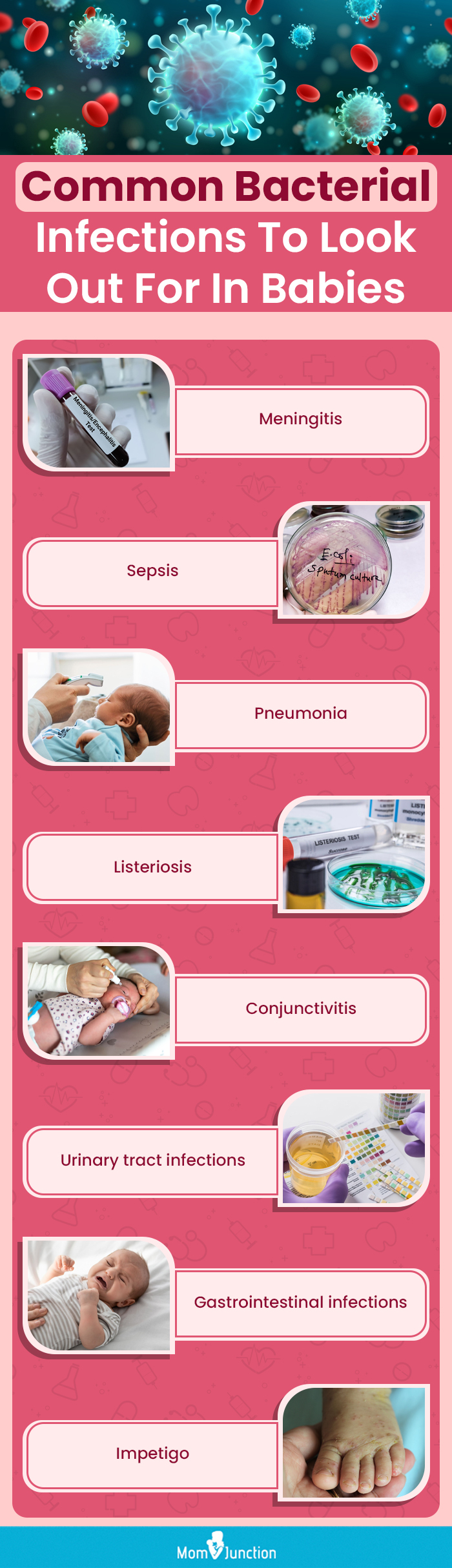 common bacterial infections to look out for in babies (infographic)