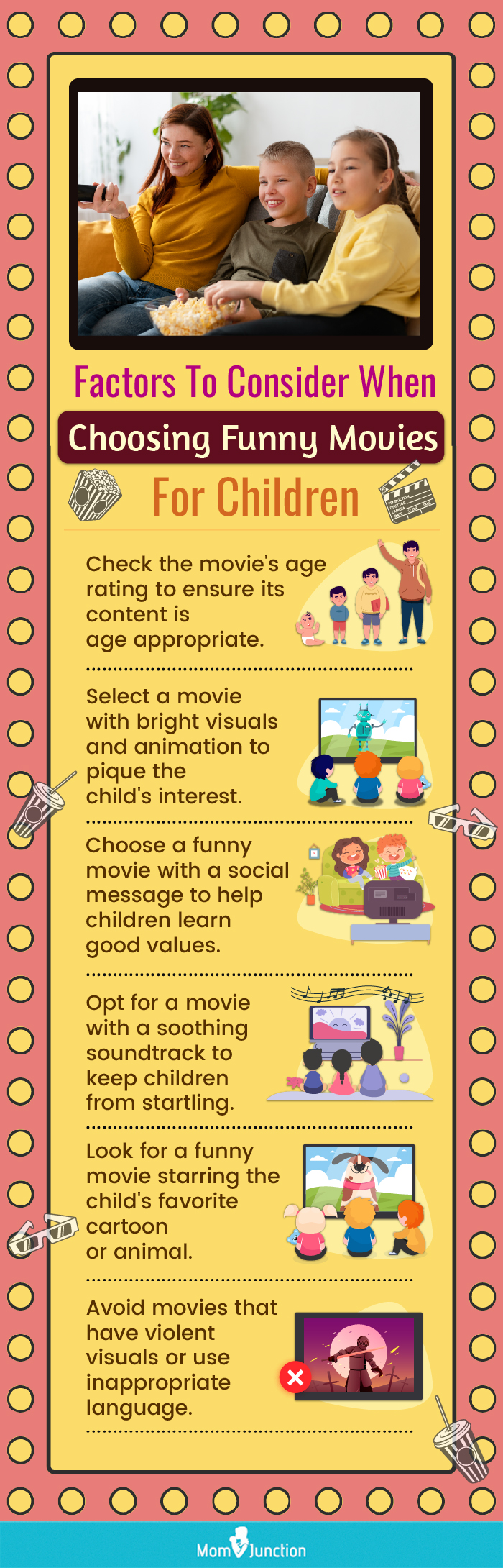 Factors To Consider When Choosing Funny Movies For Children (infographic)
