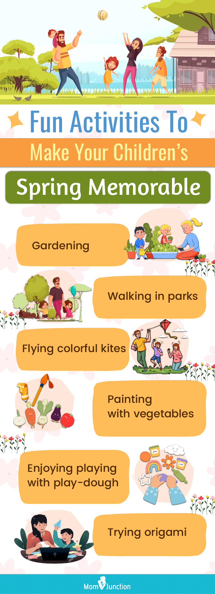 fun activities to make your children spring memorable (infographic)