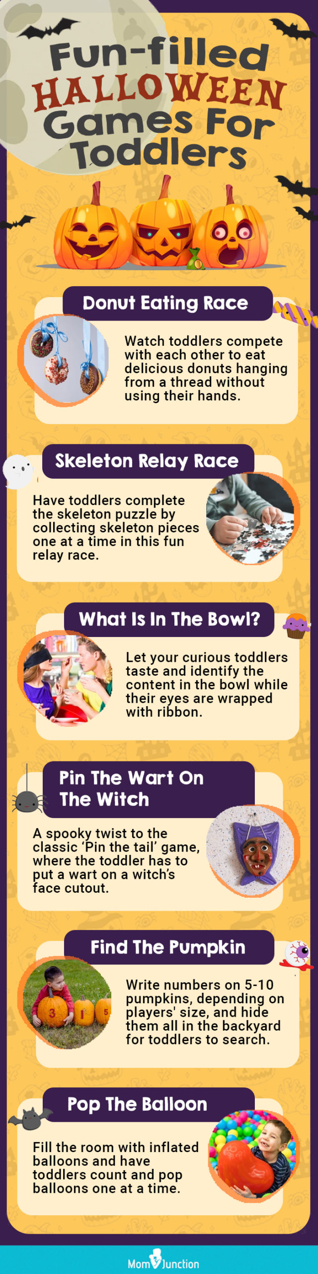 fun filled halloween games for toddlers (infographic)