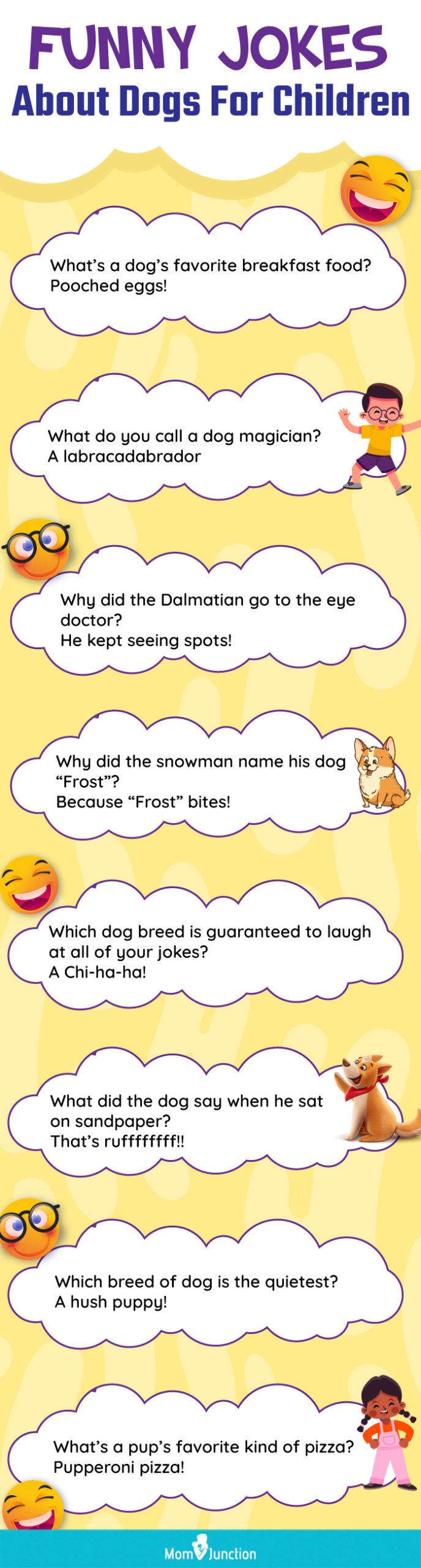 funny jokes about dogs for children(infographic)