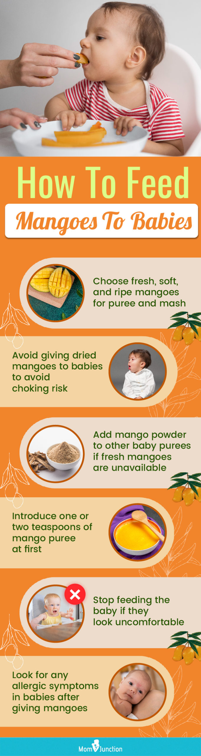 how to feed mangoes to babies (infographic)