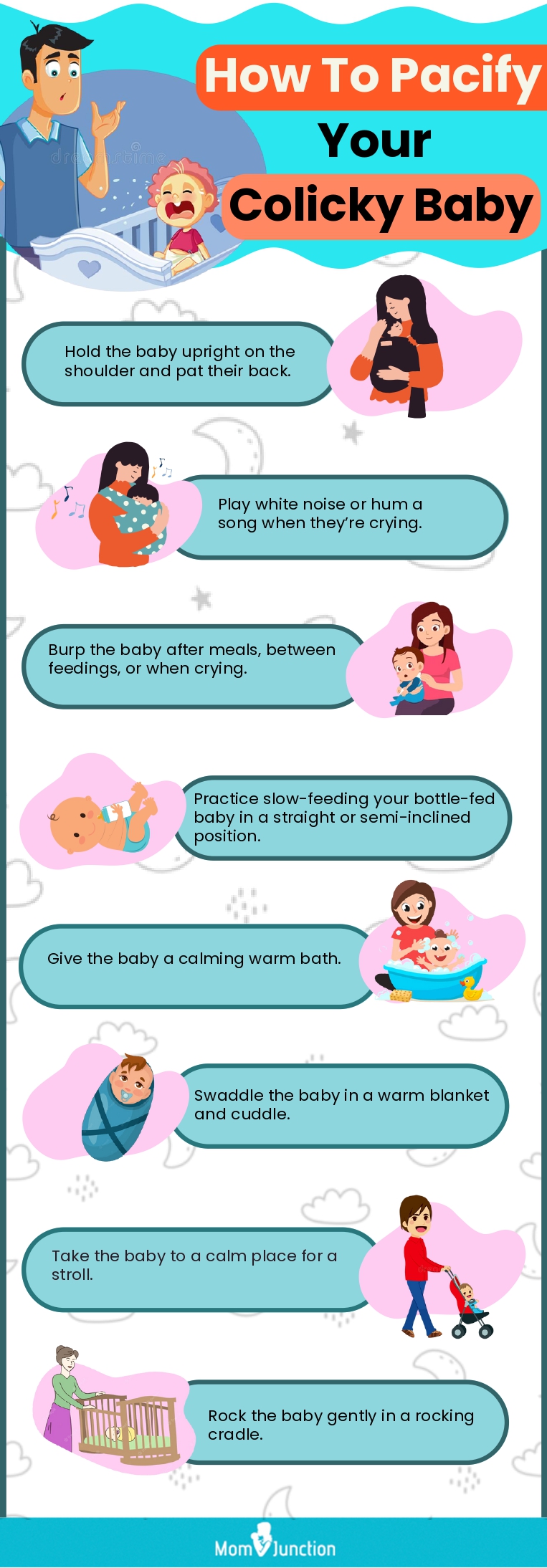 how to pacify your colicky baby(infographic)