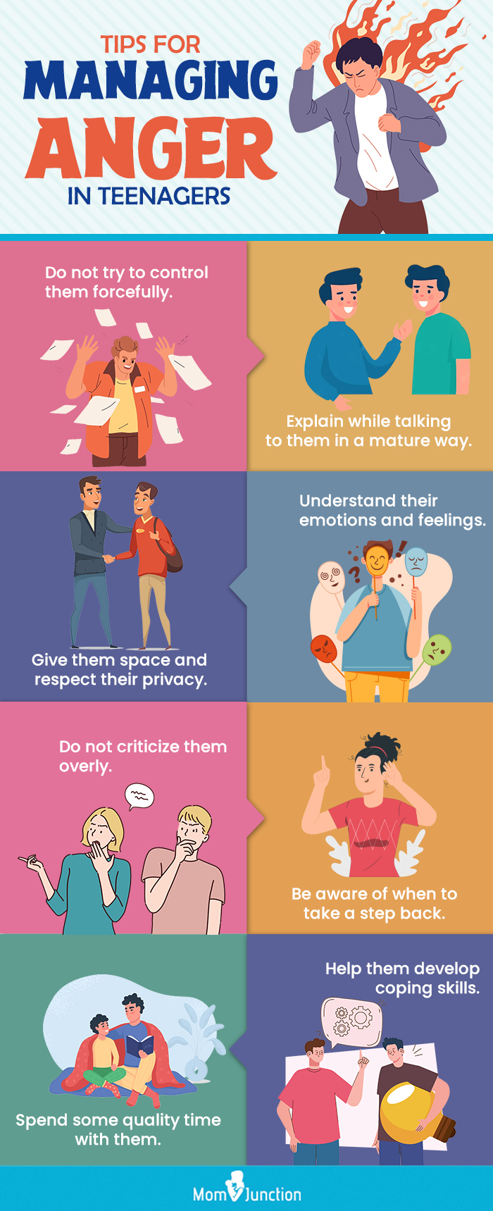 managing anger in teenagers (infographic)