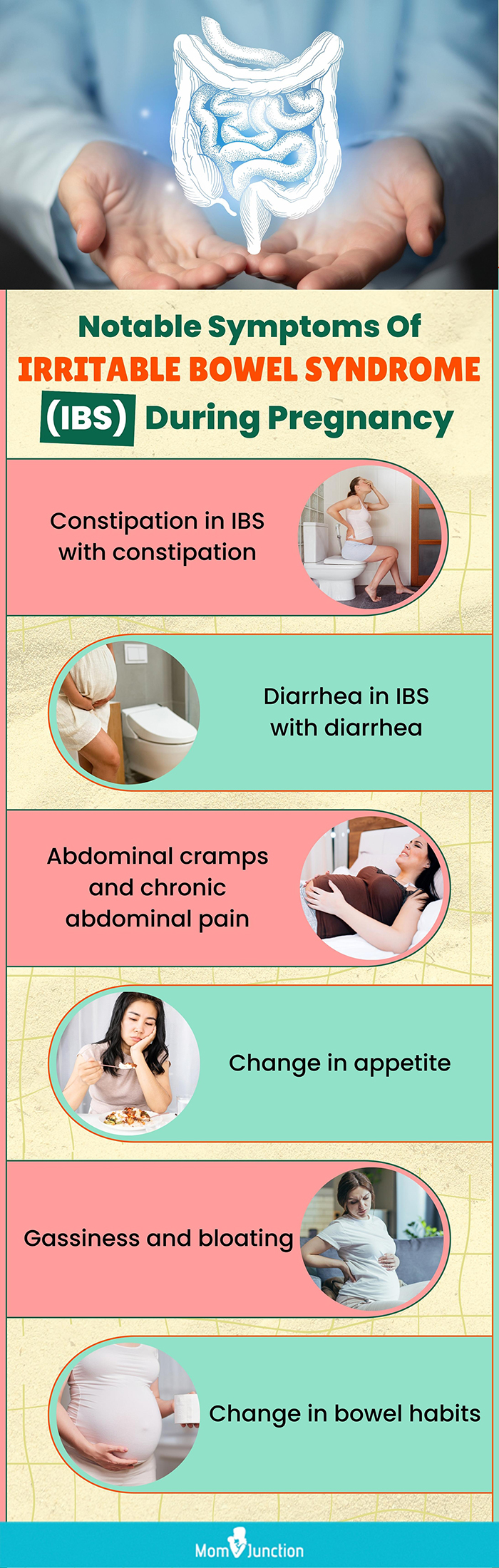notable symptoms of irritable bowel syndrome (ibs) during pregnancy(infographic)
