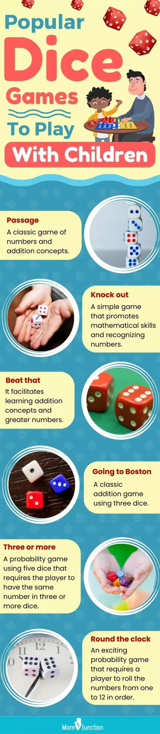 popular dice games to play with children (infographic)