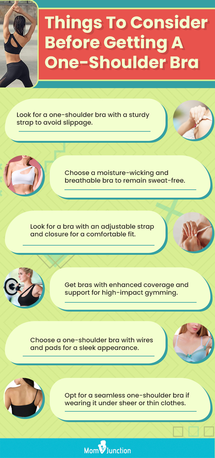 Things To Consider Before Getting A One-Shoulder Bra (infographic)