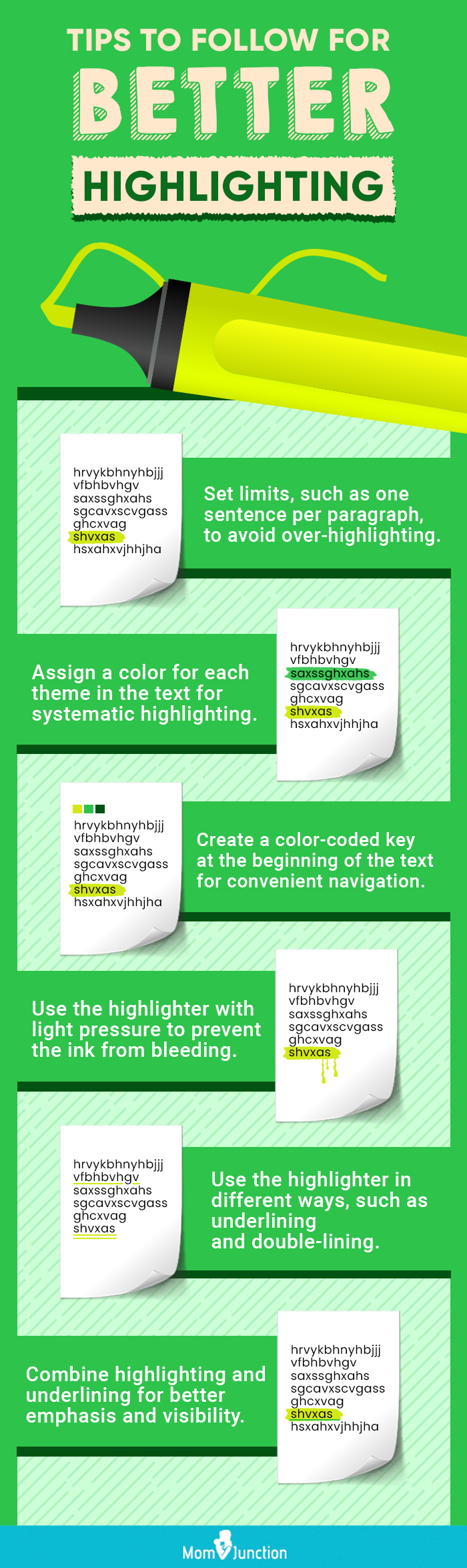 Tips To Follow For Better Highlighting (infographic)