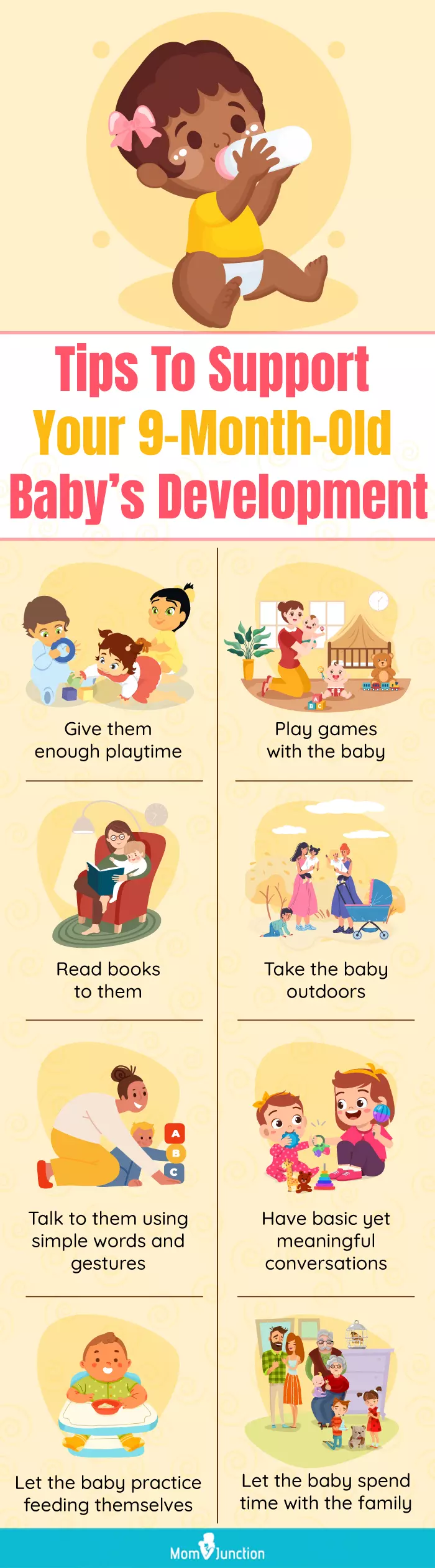 A Guide To 9 Month Old Baby Developmental Milestones With Tips