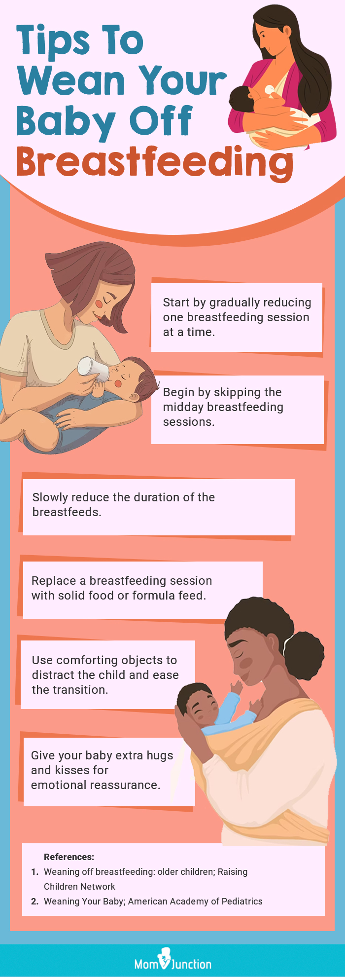 Tips To Wean Your Baby Off Breastfeeding (infographic)