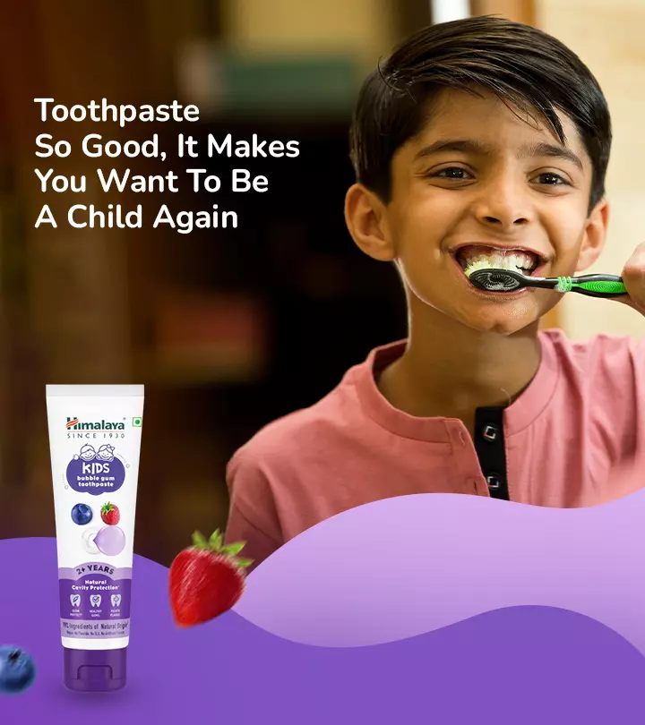 Brushing takes a sweet twist with Himalaya Kids Bubble Gum Toothpaste.