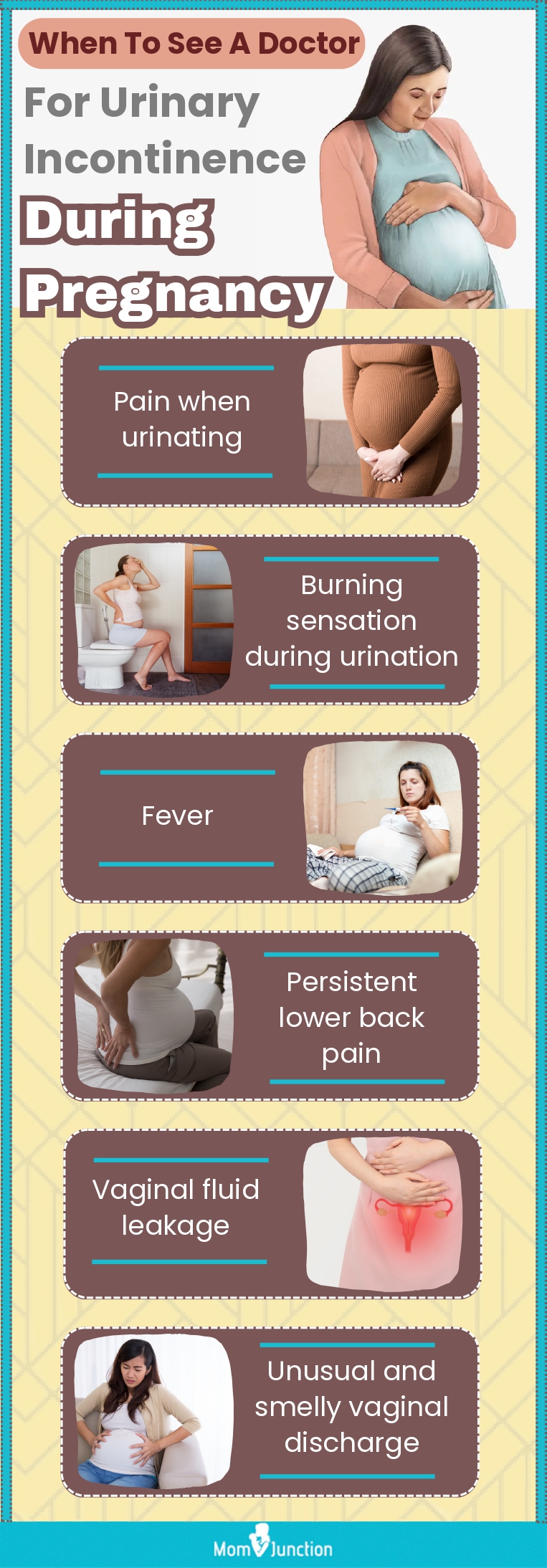 when to see a doctor for urinary incontinence during pregnancy (infographic)