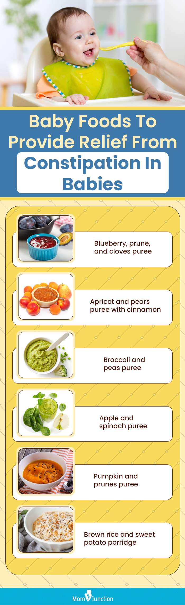 baby foods to provide relief from constipation in babies (infographic)