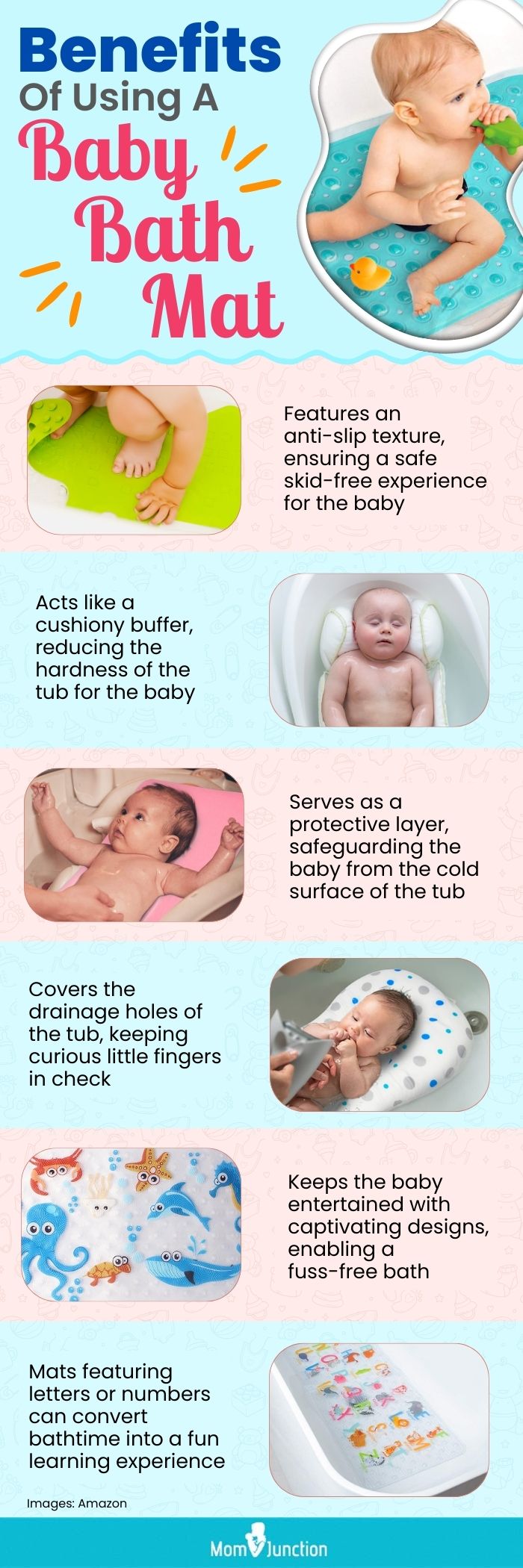 Benefits Of Using A Baby Bath Mat (infographic)