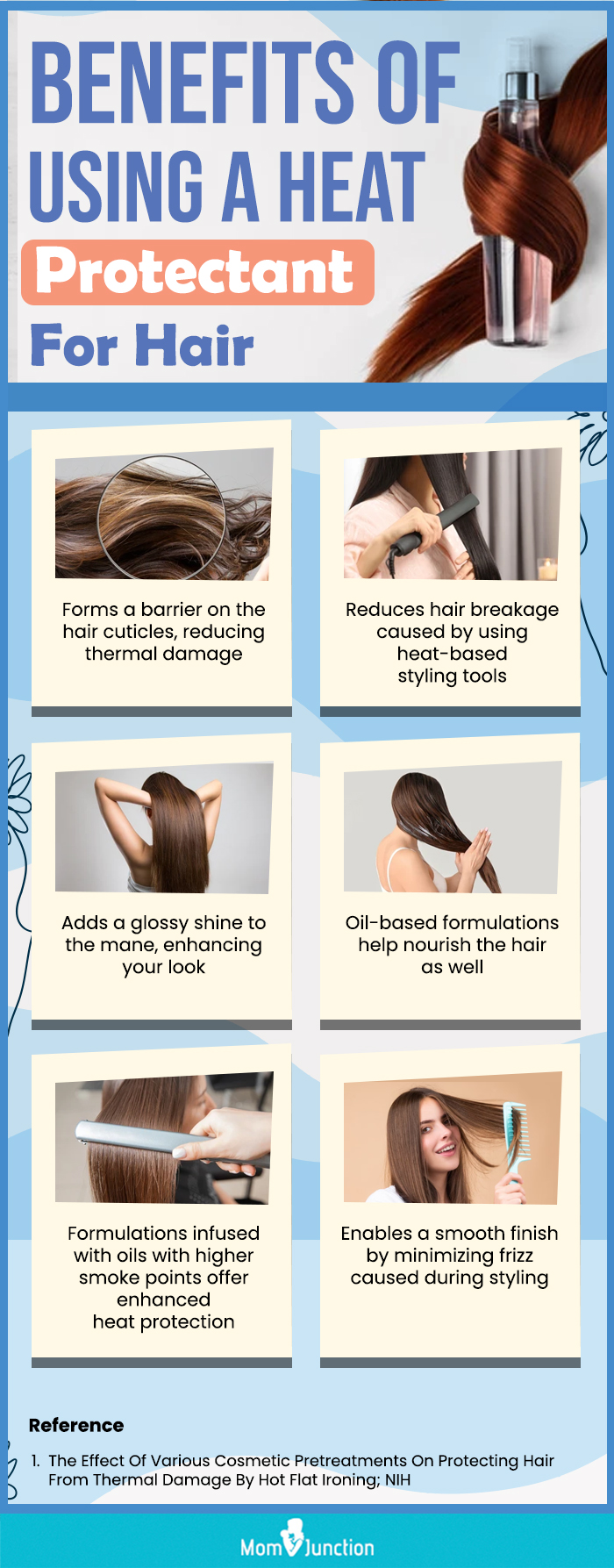Benefits Of Using A Heat Protectant For Hair (infographic)