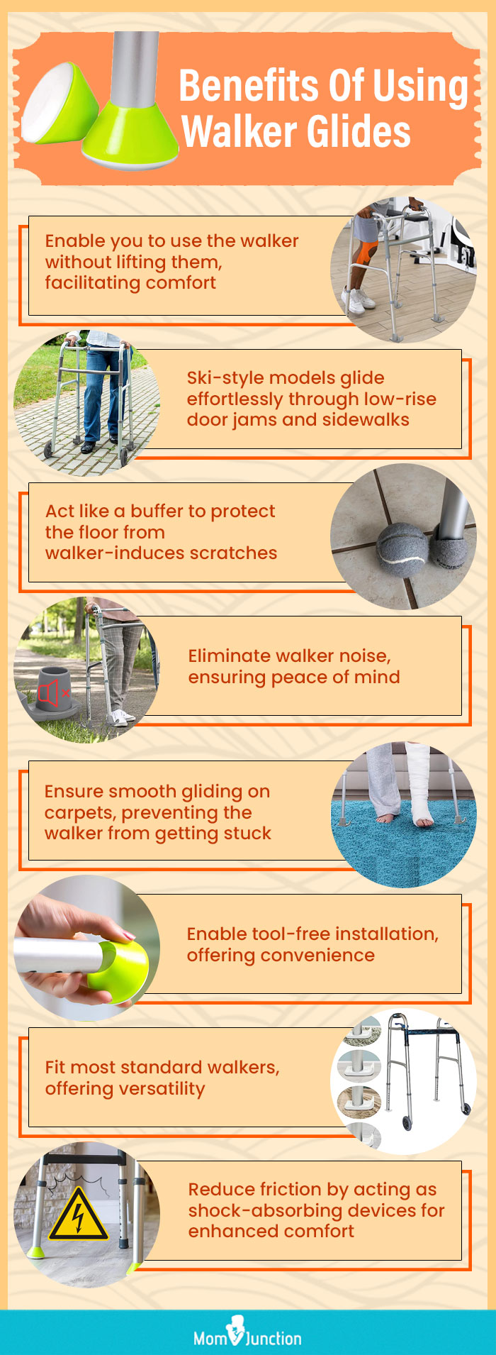 Benefits Of Using Walker Glides (infographic)