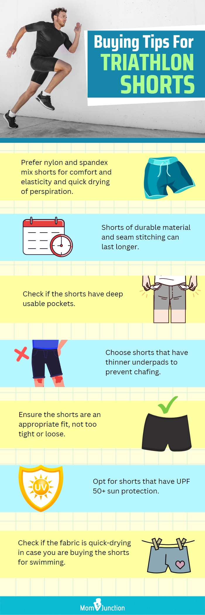 Buying Tips For Triathlon Shorts (infographic)