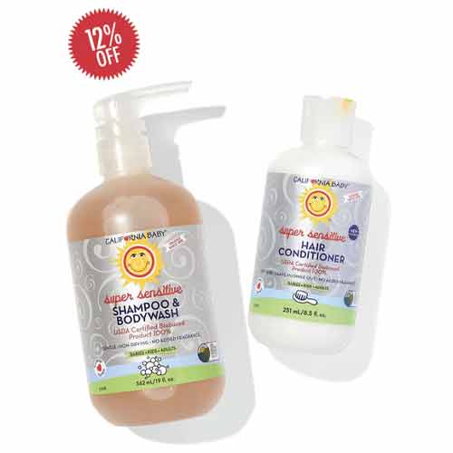 California Baby Super Sensitive Body Wash And Shampoo