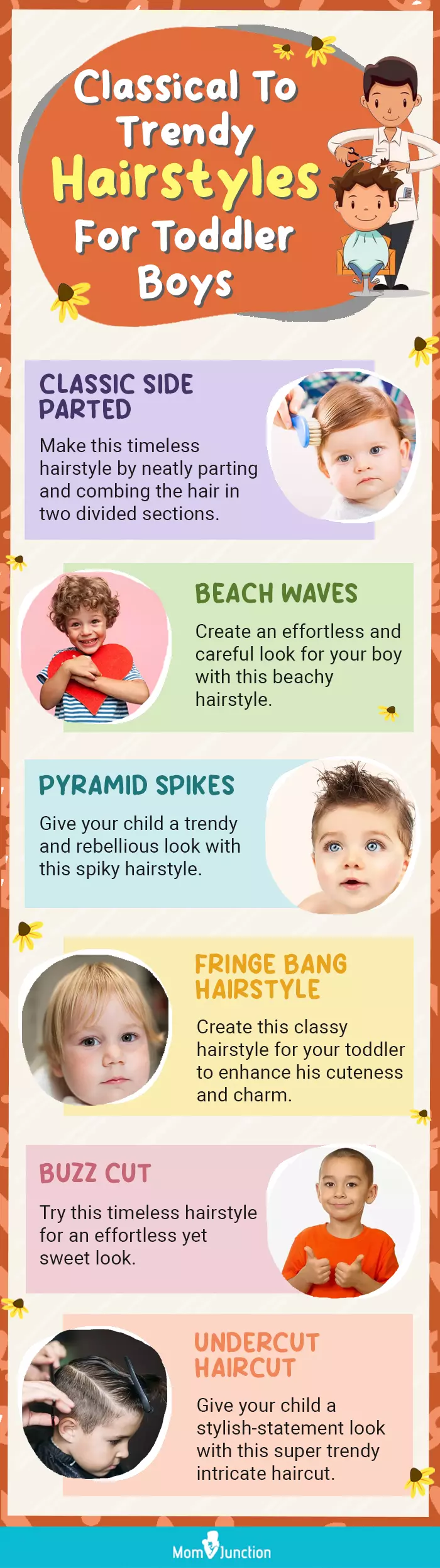 classical to trendy hairstyles for toddlers boys (infographic)