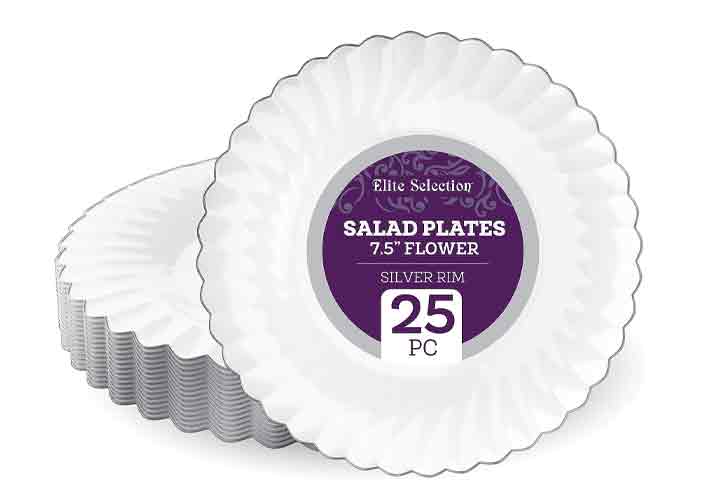 Elite Selection Disposable Plastic Party Plates
