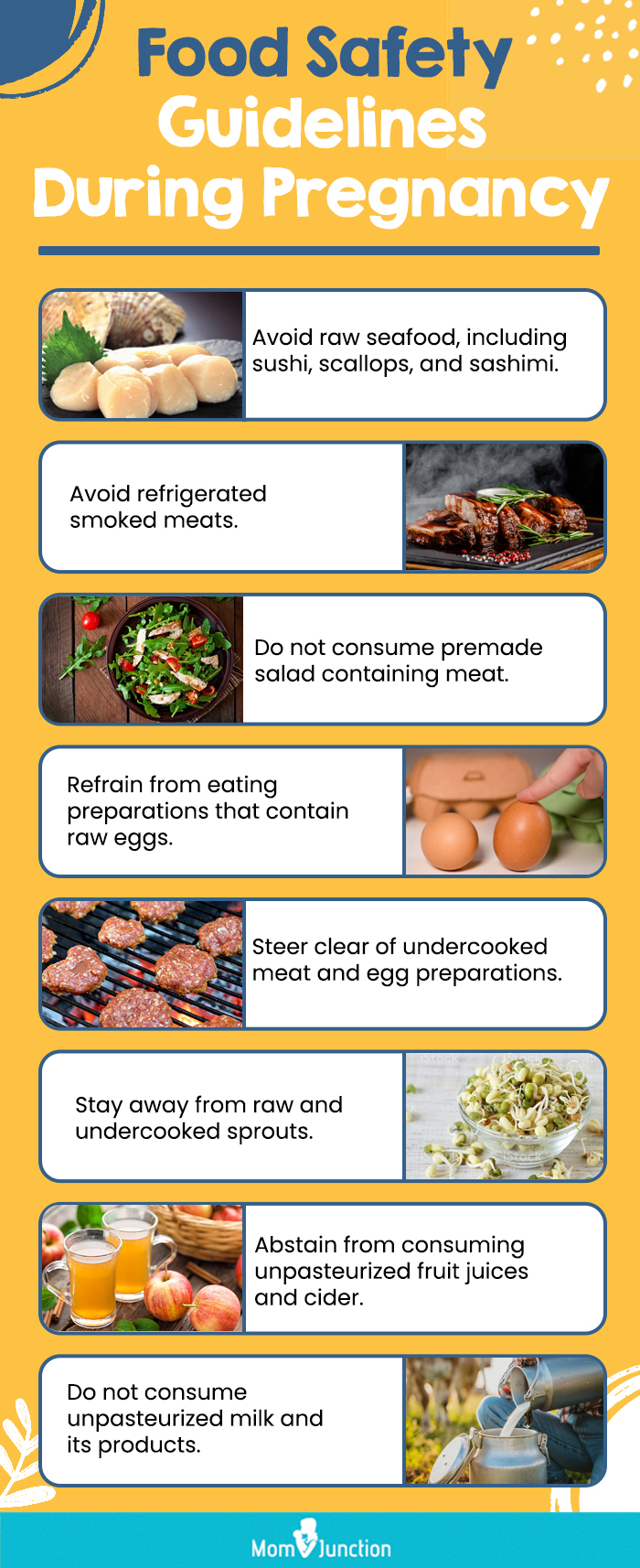 Food Safety Guidelines During Pregnancy (infographic)