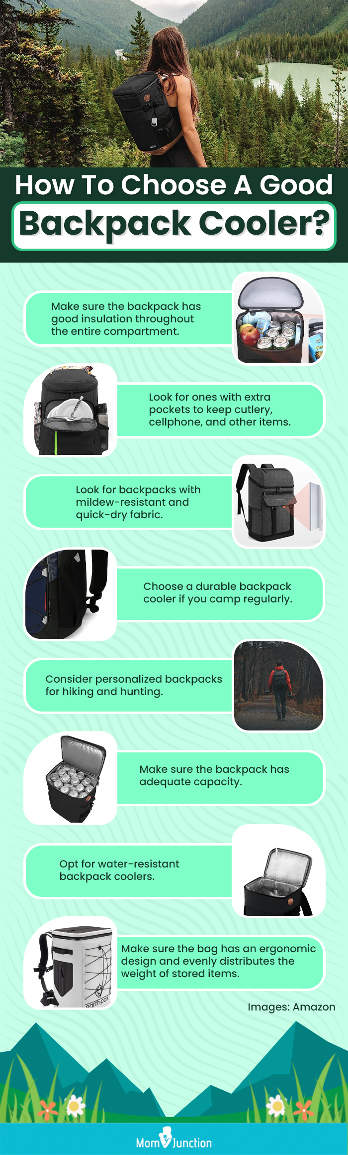 How To Choose A Good Backpack Cooler (infographic)