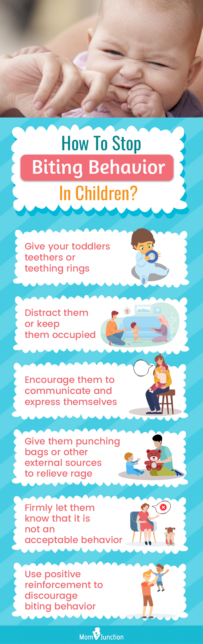how to stop biting behavior in children (infographic)
