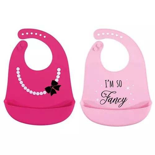 Hudson Baby Unisex Baby Silicone Bibs