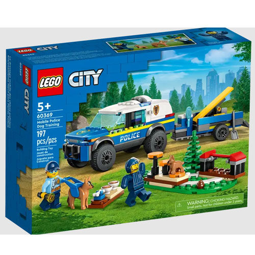 Lego City Mobile Police Dog Training SUV Toy Car With Trailer