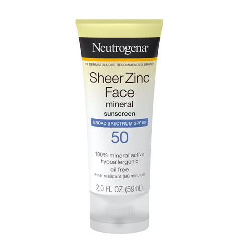 Neutrogena Sheer Zinc Face Sunscreen Lotion