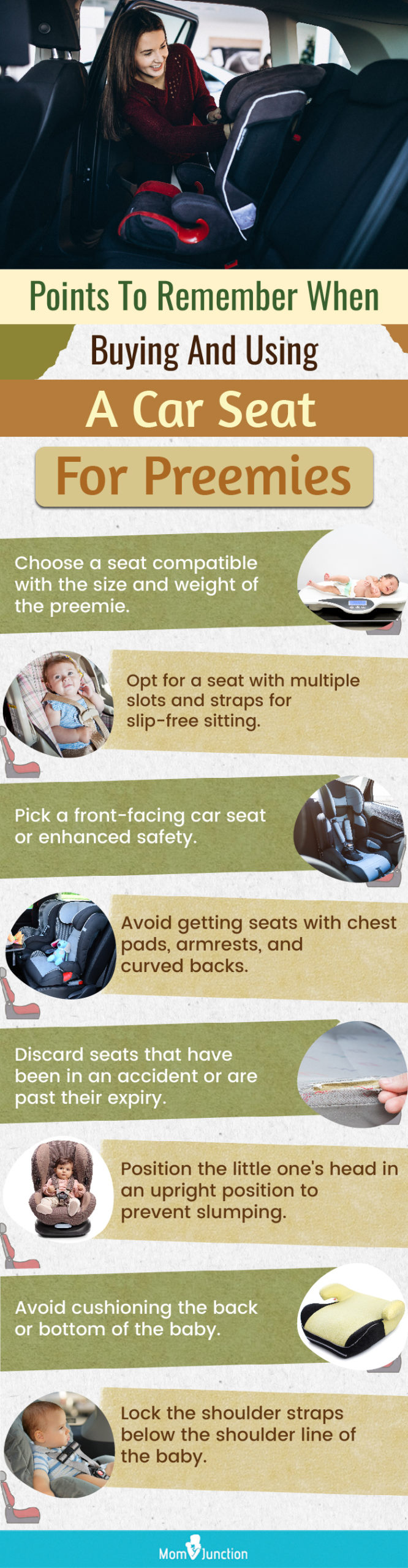 Points To Remember When Buying And Using A Car Seat For Preemies (infographic)