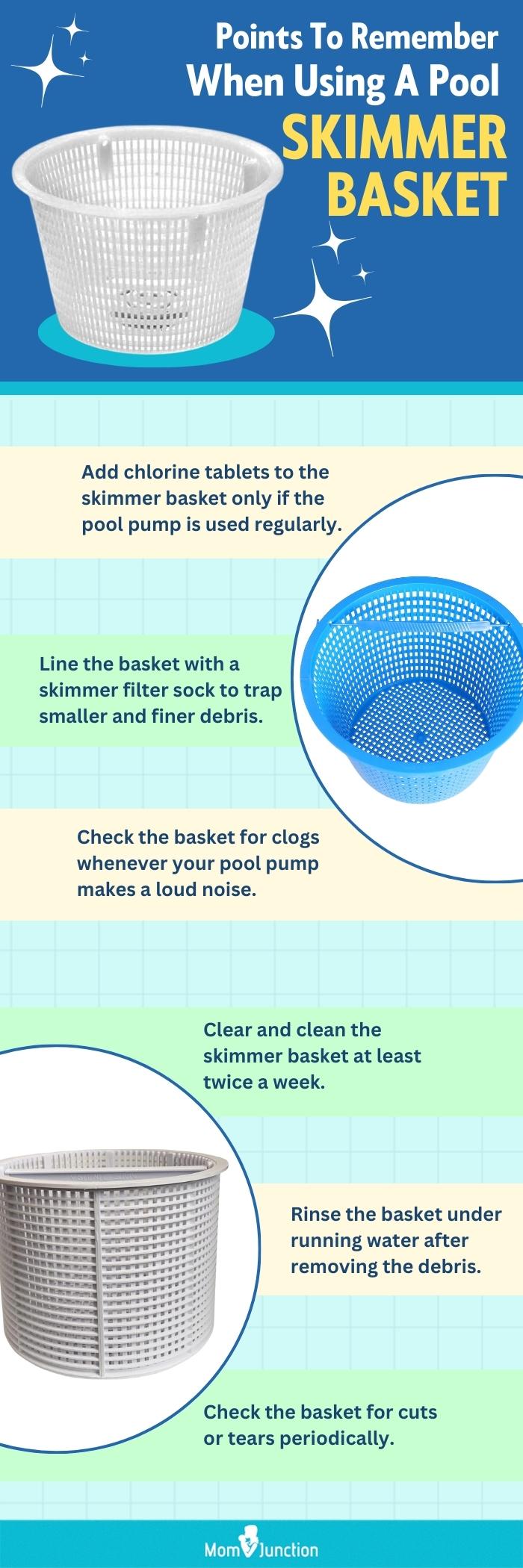 Points To Remember When Using A Pool Skimmer Basket (infographic)