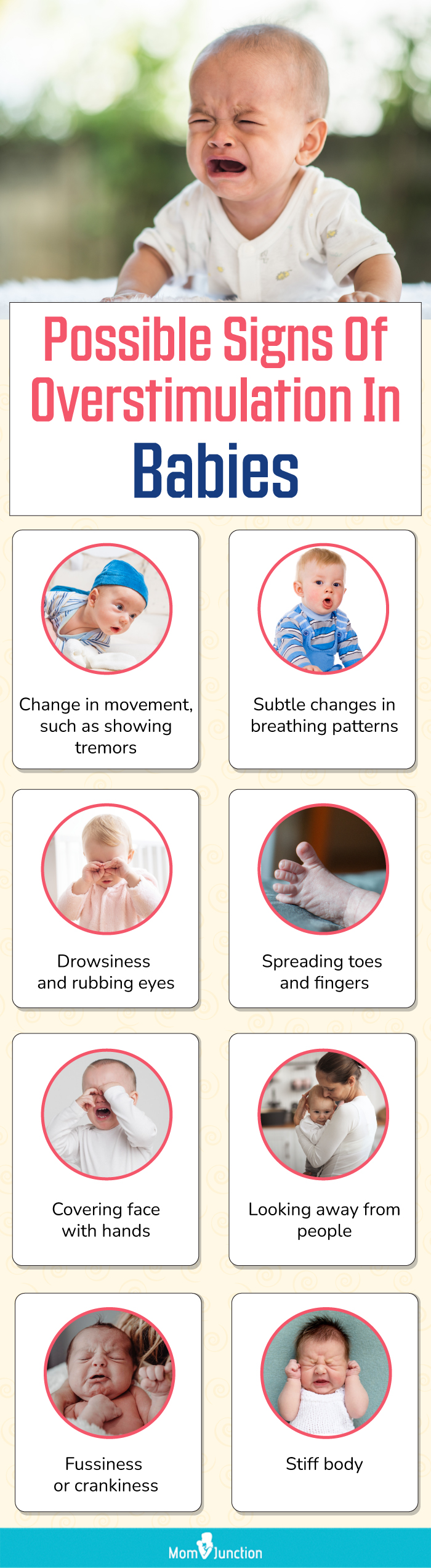 possible signs of overstimulation in babies (infographic)