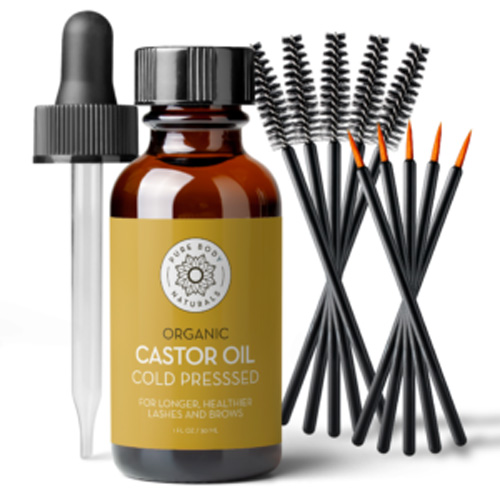 Pure Body Naturals Organic Castor Oil Growth Serum
