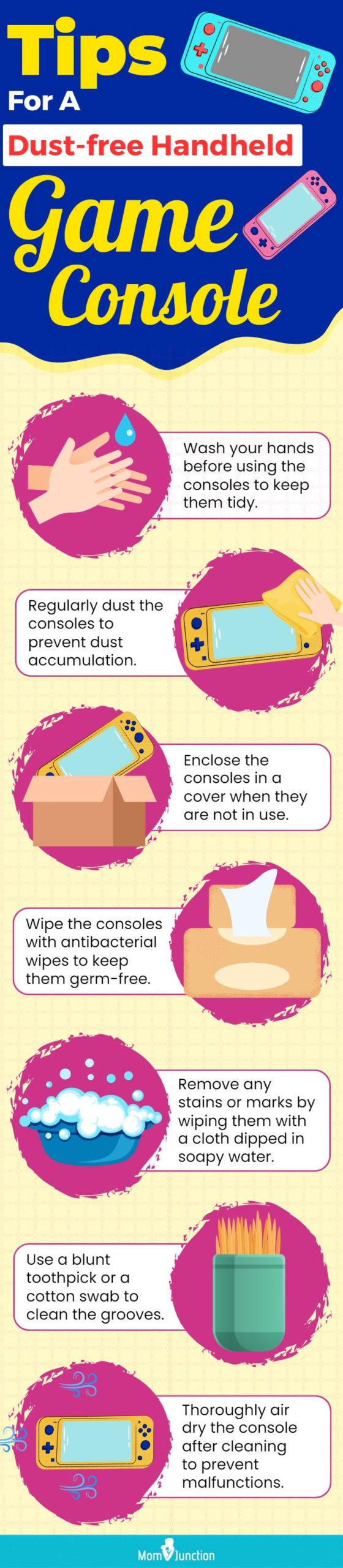 Tips For A Dust-free Handheld Game Console (infographic)