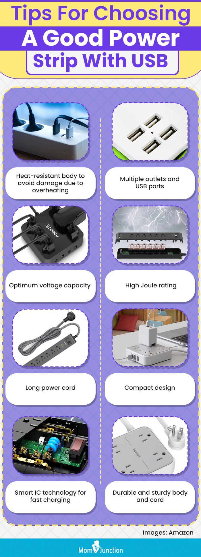 Tips For Choosing A Good Power Strip With USB (infographic)