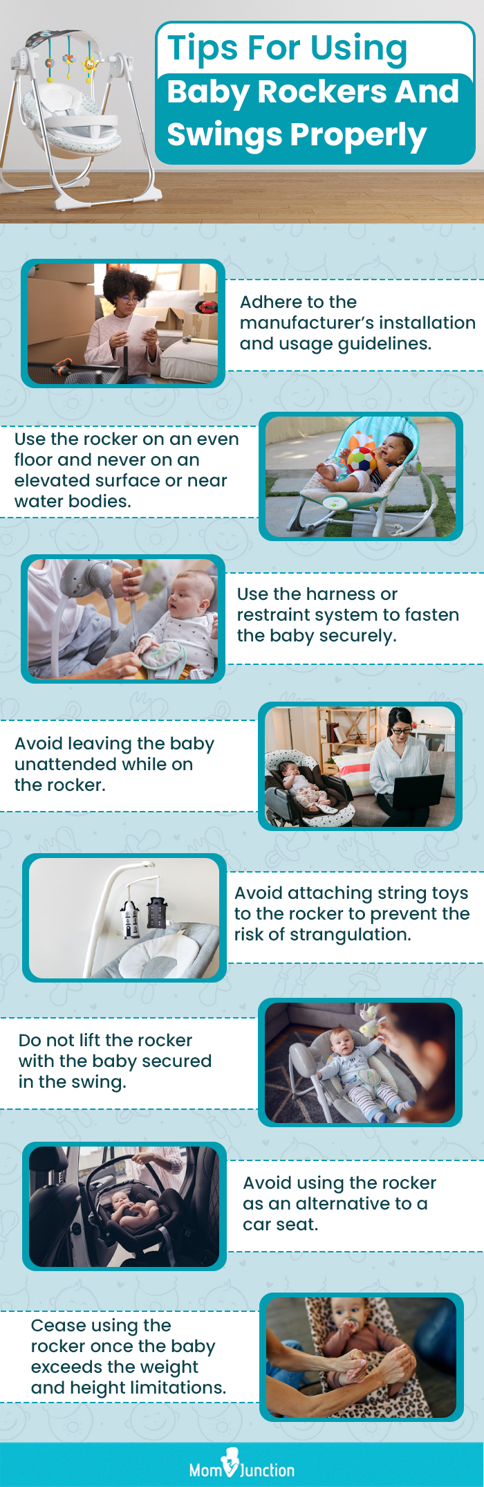 Tips For Using Baby Rockers And Swings Properly (infographic)