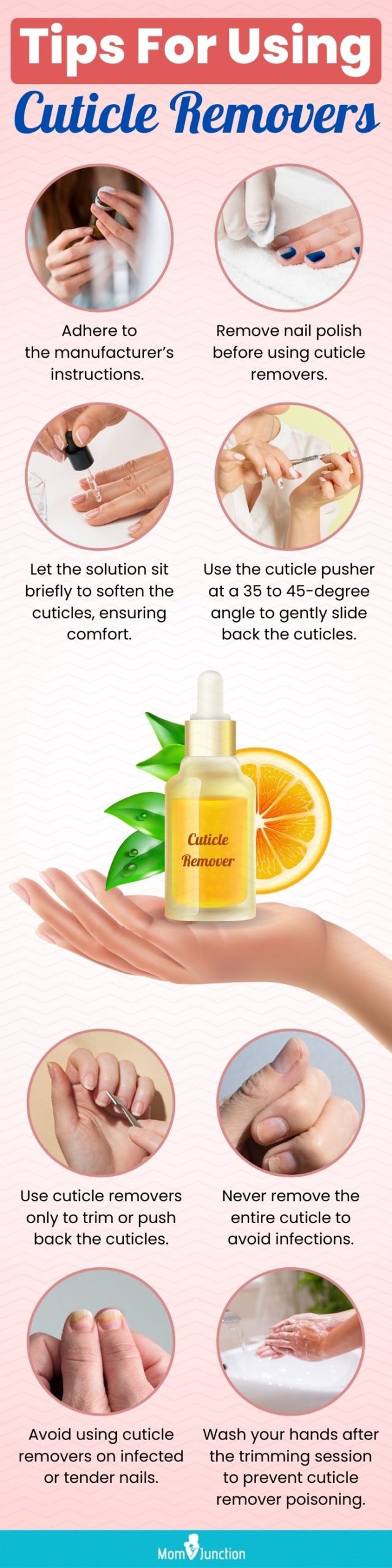 Tips For Using Cuticle Removers (infographic)